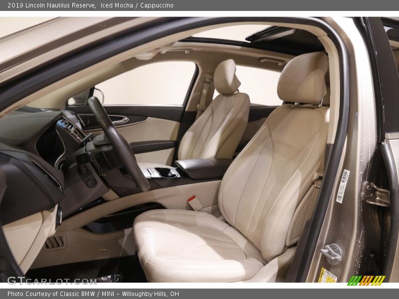 Front Seat of 2019 Nautilus Reserve