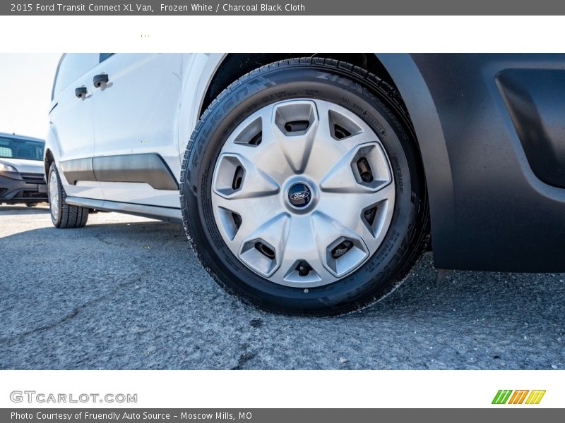 Frozen White / Charcoal Black Cloth 2015 Ford Transit Connect XL Van