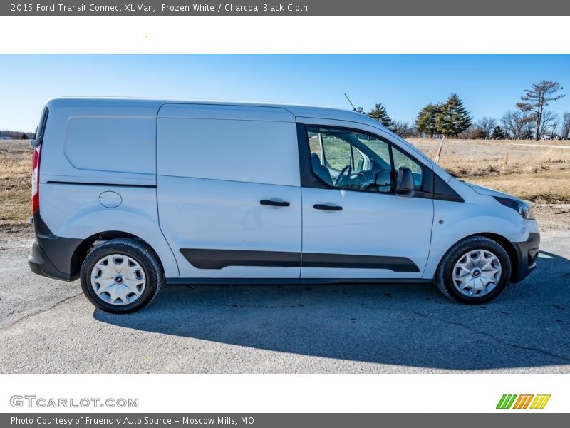 Frozen White / Charcoal Black Cloth 2015 Ford Transit Connect XL Van