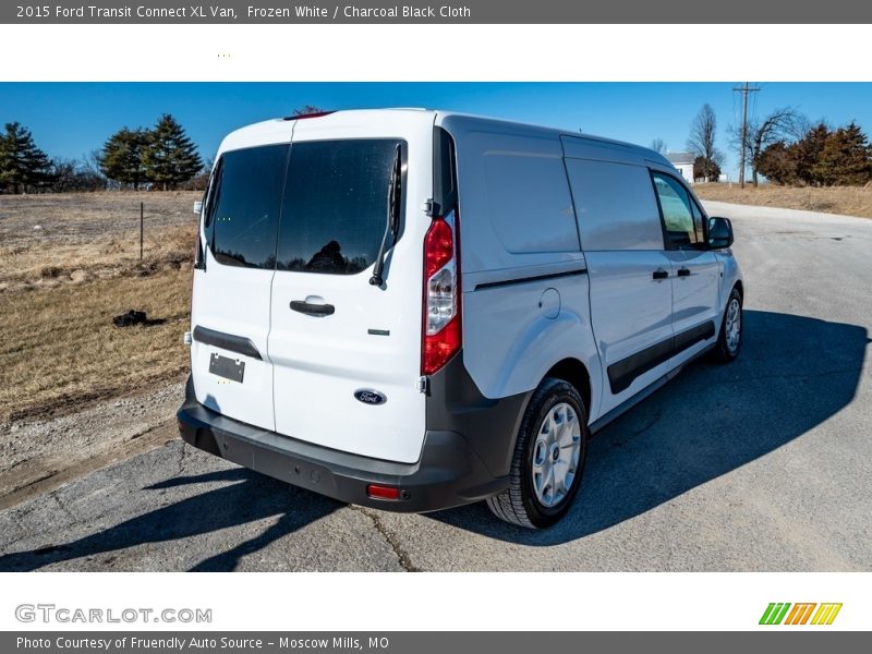 Frozen White / Charcoal Black Cloth 2015 Ford Transit Connect XL Van