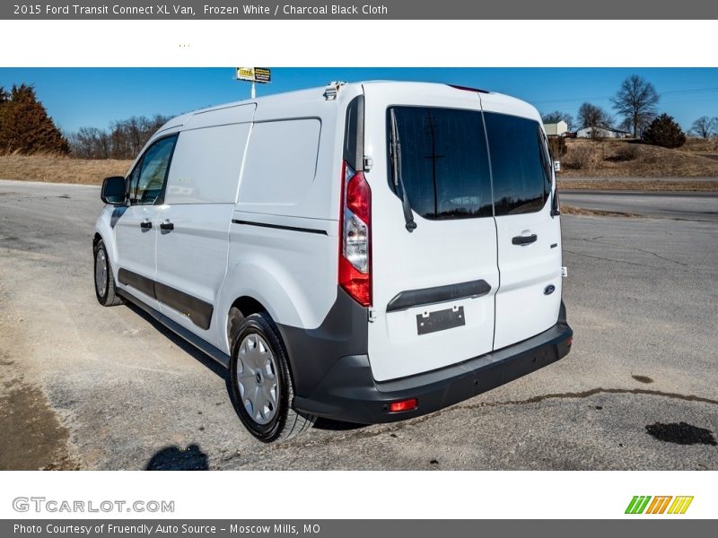 Frozen White / Charcoal Black Cloth 2015 Ford Transit Connect XL Van