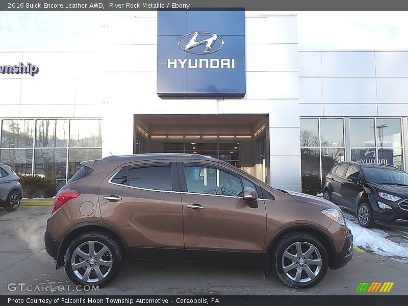 River Rock Metallic / Ebony 2016 Buick Encore Leather AWD