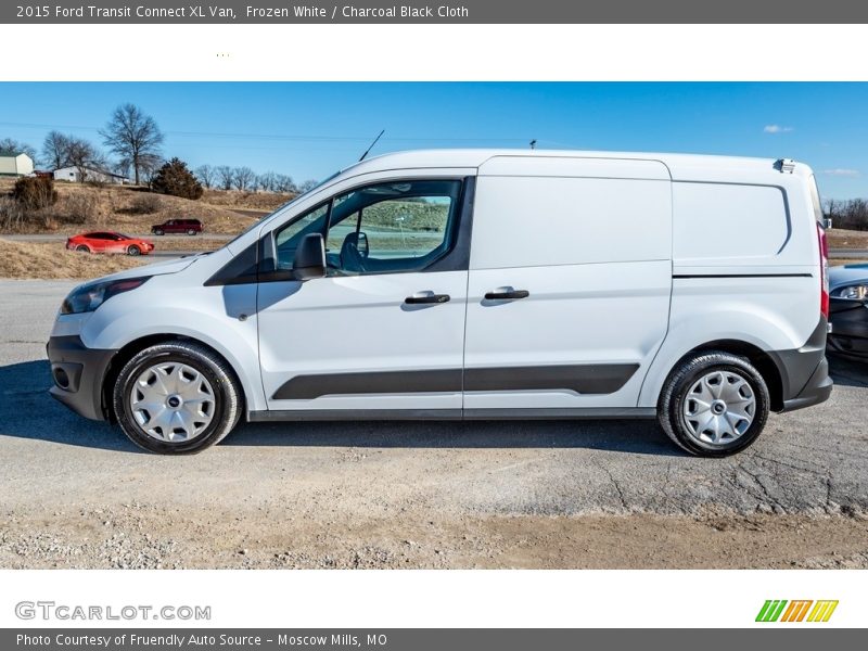 Frozen White / Charcoal Black Cloth 2015 Ford Transit Connect XL Van