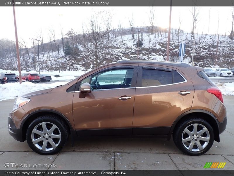 River Rock Metallic / Ebony 2016 Buick Encore Leather AWD