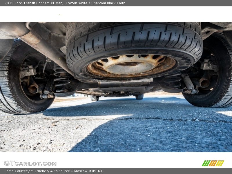 Frozen White / Charcoal Black Cloth 2015 Ford Transit Connect XL Van