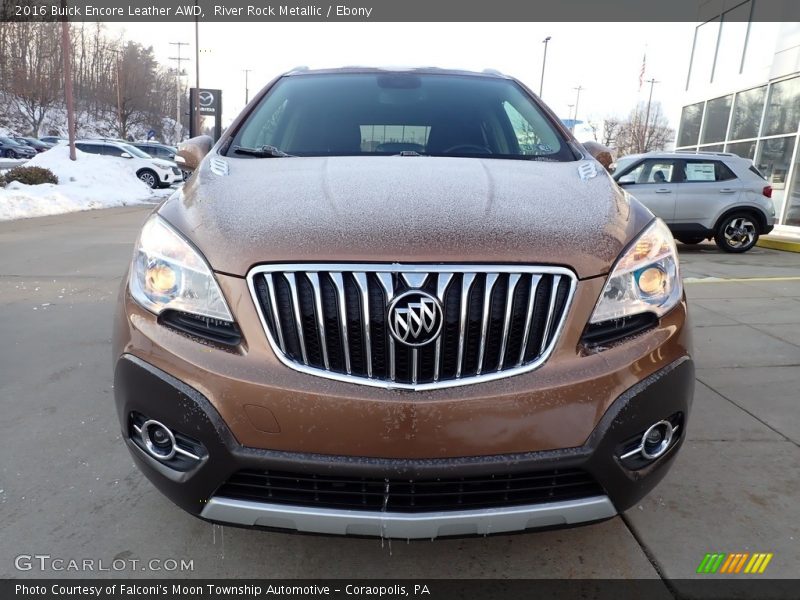 River Rock Metallic / Ebony 2016 Buick Encore Leather AWD