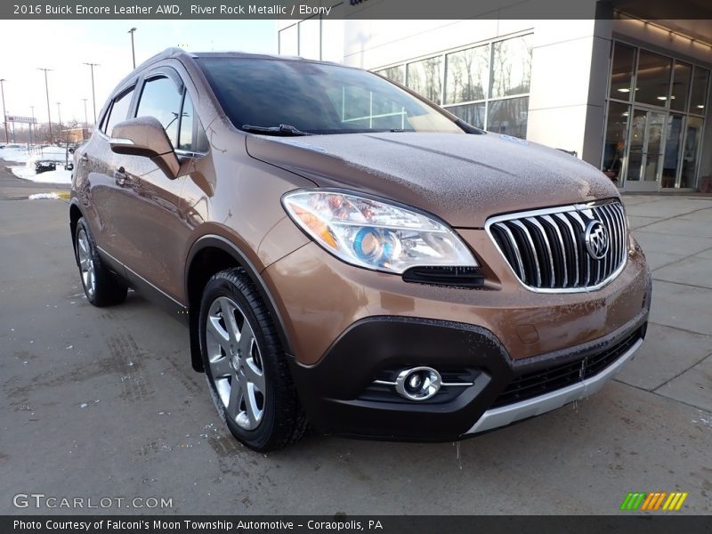 River Rock Metallic / Ebony 2016 Buick Encore Leather AWD