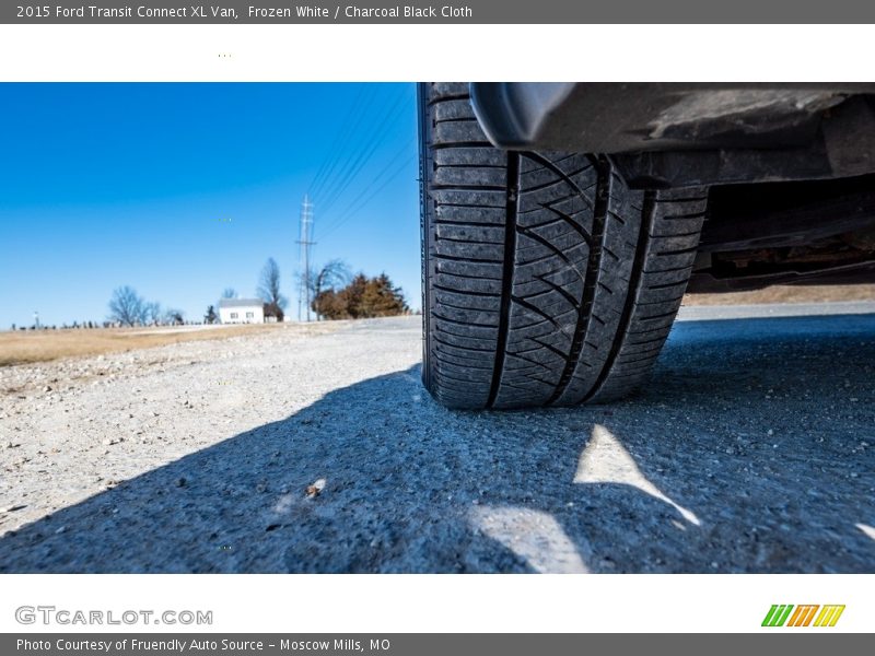 Frozen White / Charcoal Black Cloth 2015 Ford Transit Connect XL Van