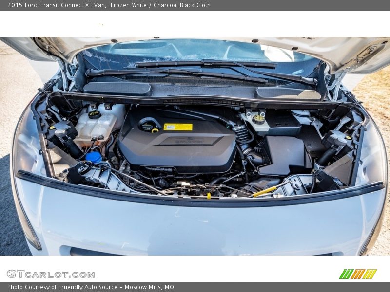 Frozen White / Charcoal Black Cloth 2015 Ford Transit Connect XL Van