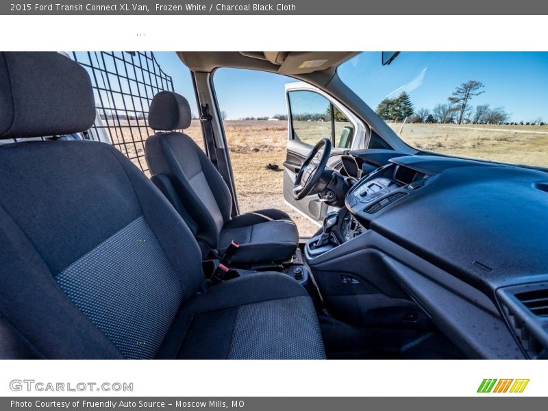 Frozen White / Charcoal Black Cloth 2015 Ford Transit Connect XL Van