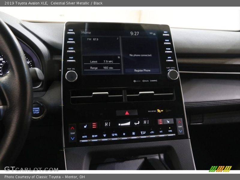 Celestial Silver Metallic / Black 2019 Toyota Avalon XLE