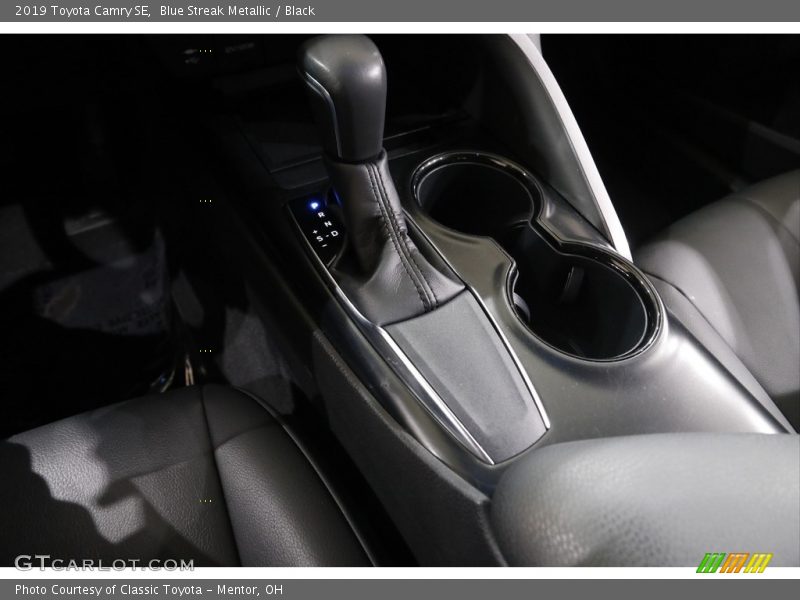 Blue Streak Metallic / Black 2019 Toyota Camry SE