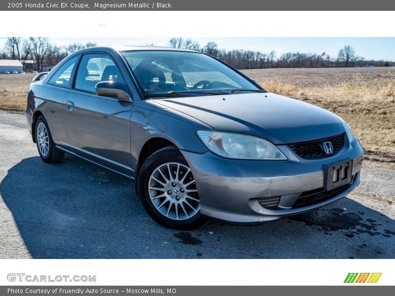 Magnesium Metallic / Black 2005 Honda Civic EX Coupe