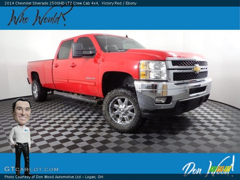 Victory Red / Ebony 2014 Chevrolet Silverado 2500HD LTZ Crew Cab 4x4