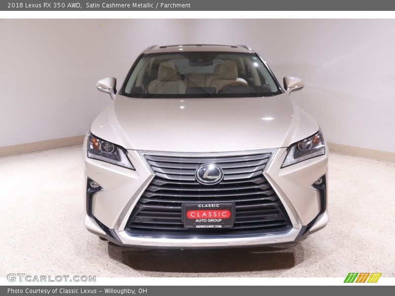 Satin Cashmere Metallic / Parchment 2018 Lexus RX 350 AWD