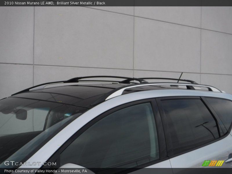 Brilliant Silver Metallic / Black 2010 Nissan Murano LE AWD