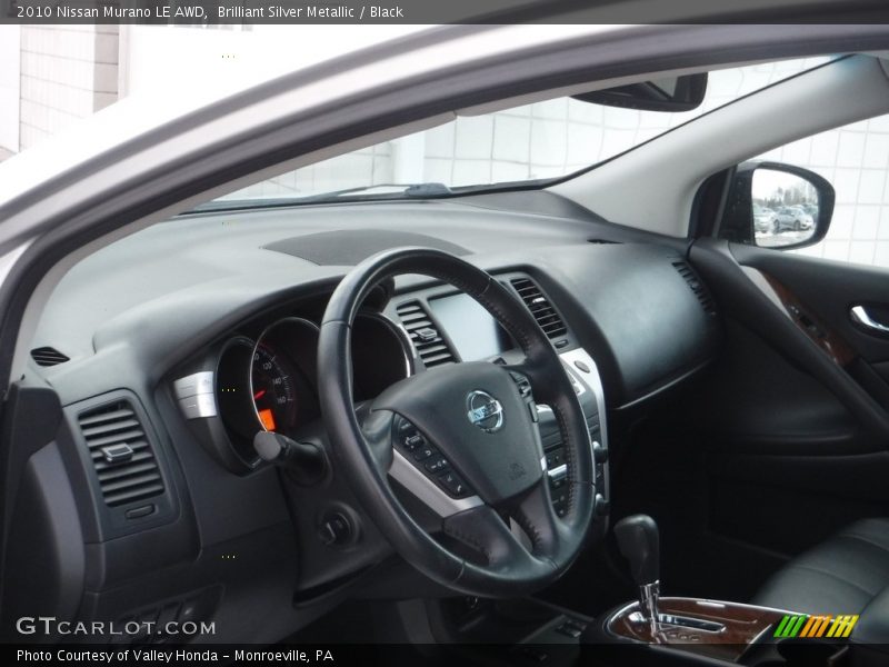 Brilliant Silver Metallic / Black 2010 Nissan Murano LE AWD