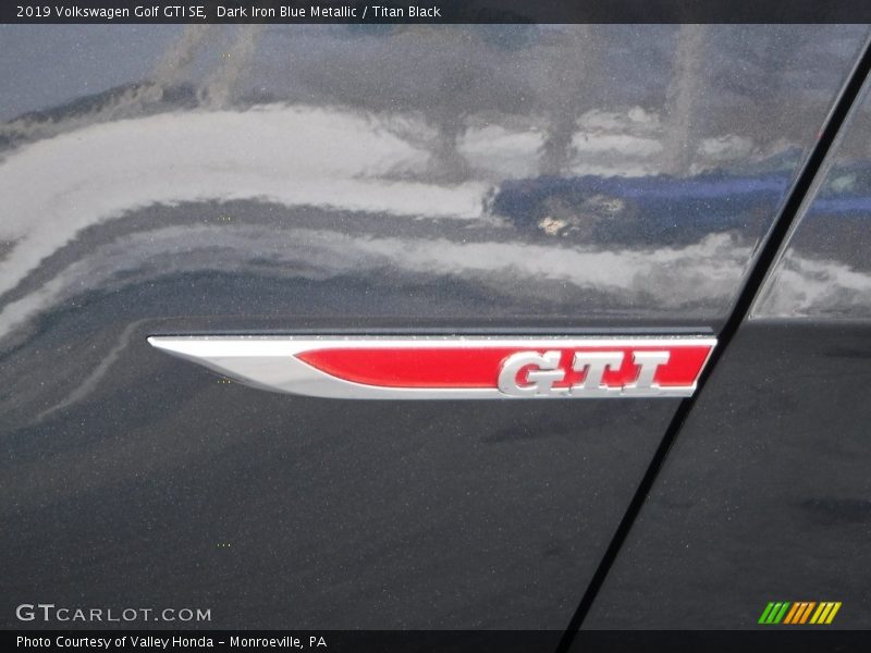 Dark Iron Blue Metallic / Titan Black 2019 Volkswagen Golf GTI SE