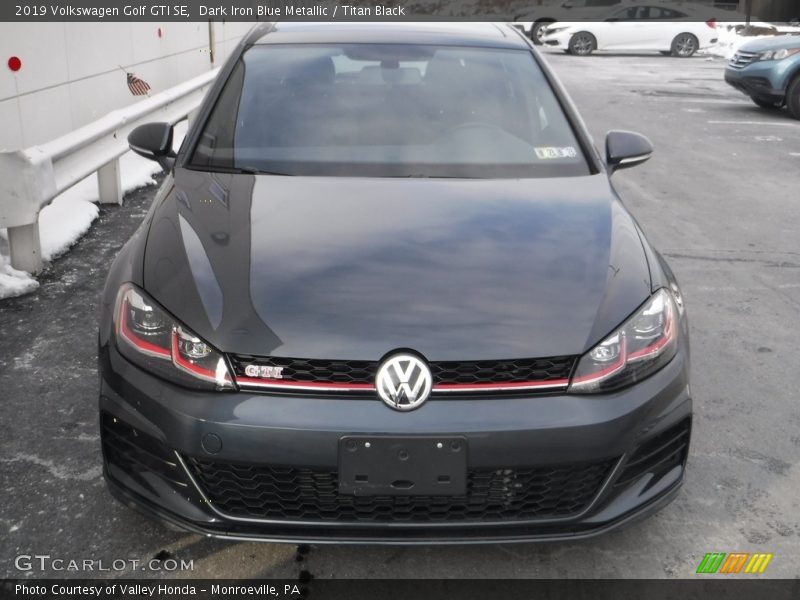 Dark Iron Blue Metallic / Titan Black 2019 Volkswagen Golf GTI SE