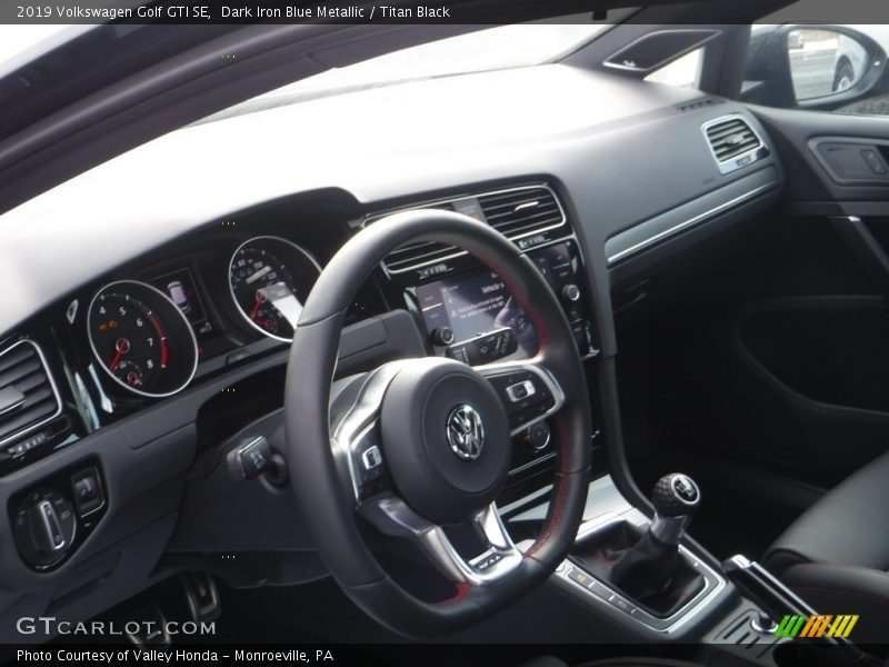 Dark Iron Blue Metallic / Titan Black 2019 Volkswagen Golf GTI SE