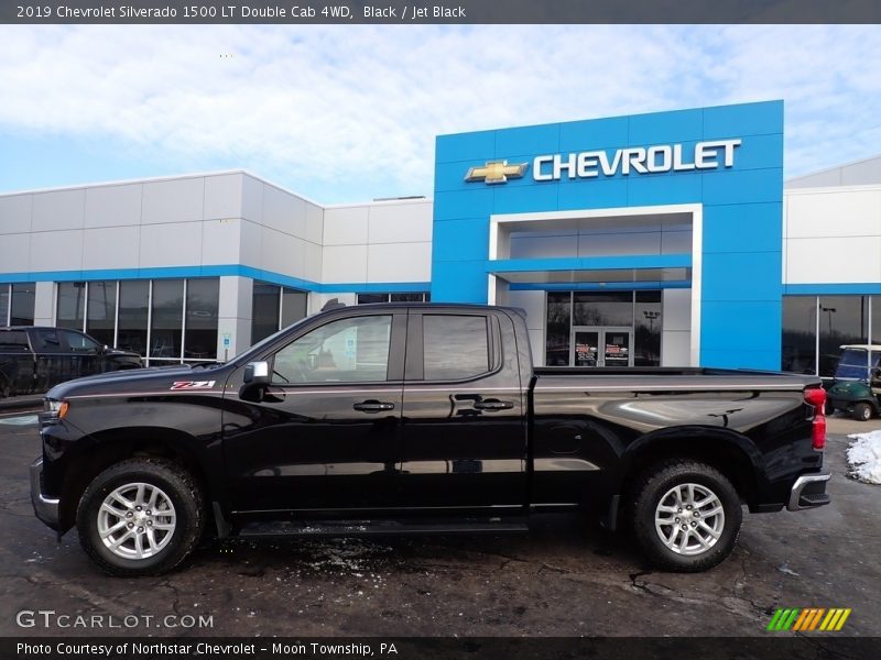 Black / Jet Black 2019 Chevrolet Silverado 1500 LT Double Cab 4WD