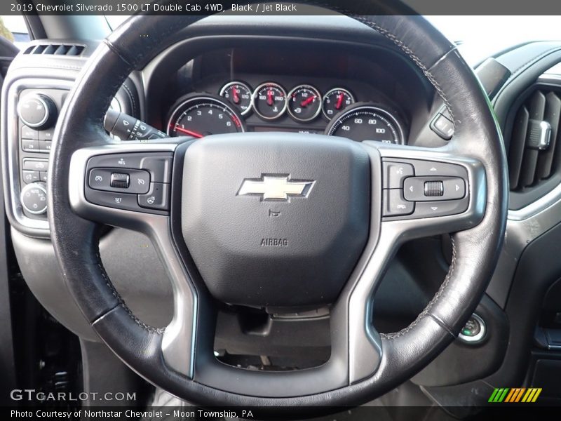 Black / Jet Black 2019 Chevrolet Silverado 1500 LT Double Cab 4WD