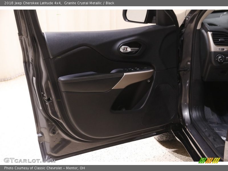 Granite Crystal Metallic / Black 2018 Jeep Cherokee Latitude 4x4