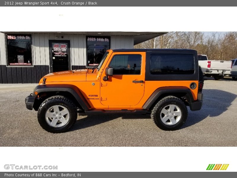 Crush Orange / Black 2012 Jeep Wrangler Sport 4x4