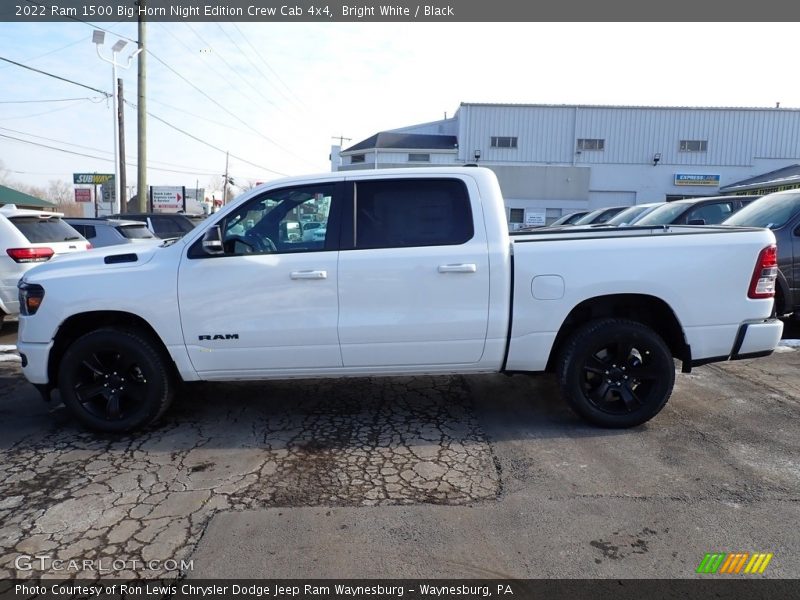 Bright White / Black 2022 Ram 1500 Big Horn Night Edition Crew Cab 4x4