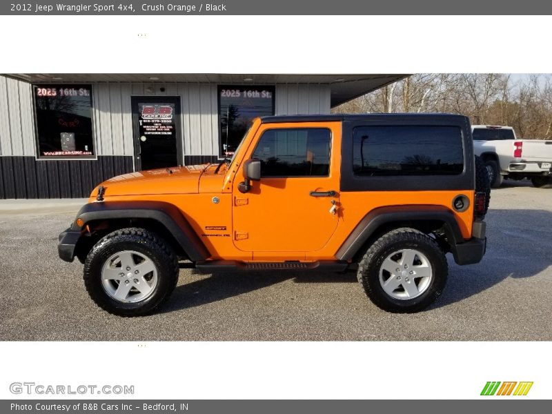 Crush Orange / Black 2012 Jeep Wrangler Sport 4x4