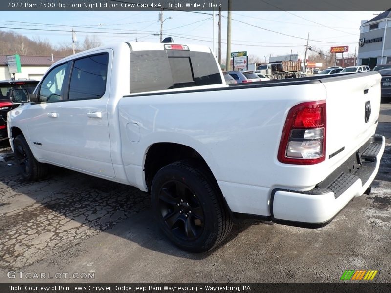 Bright White / Black 2022 Ram 1500 Big Horn Night Edition Crew Cab 4x4