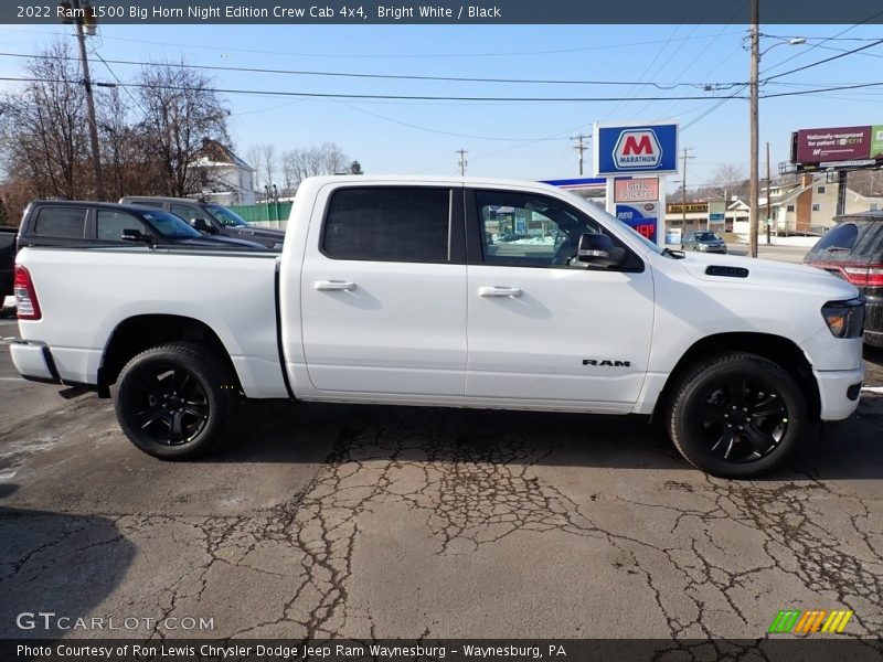 Bright White / Black 2022 Ram 1500 Big Horn Night Edition Crew Cab 4x4