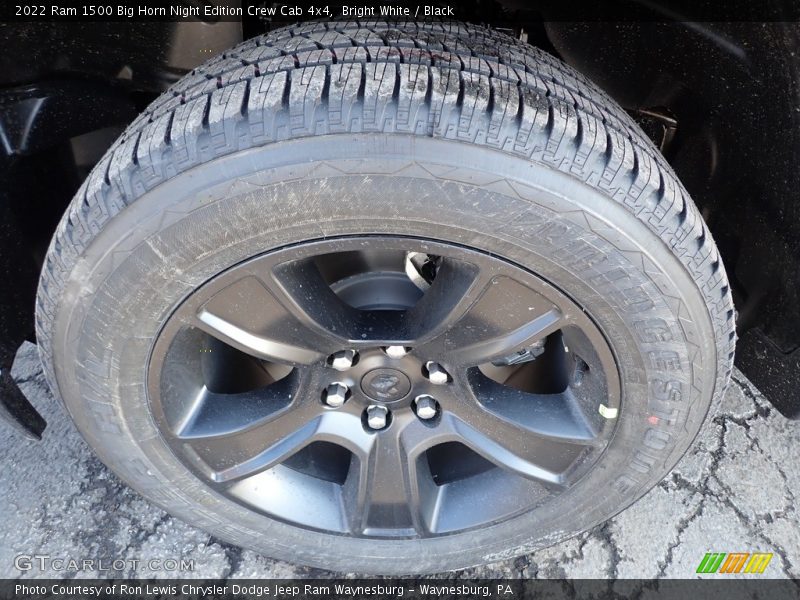 Bright White / Black 2022 Ram 1500 Big Horn Night Edition Crew Cab 4x4
