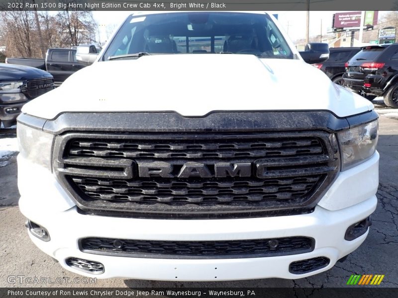 Bright White / Black 2022 Ram 1500 Big Horn Night Edition Crew Cab 4x4