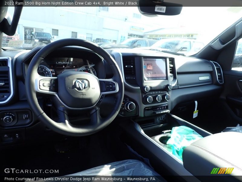 Bright White / Black 2022 Ram 1500 Big Horn Night Edition Crew Cab 4x4