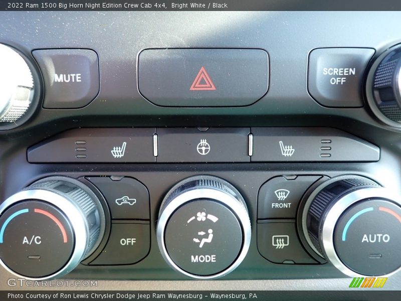 Bright White / Black 2022 Ram 1500 Big Horn Night Edition Crew Cab 4x4