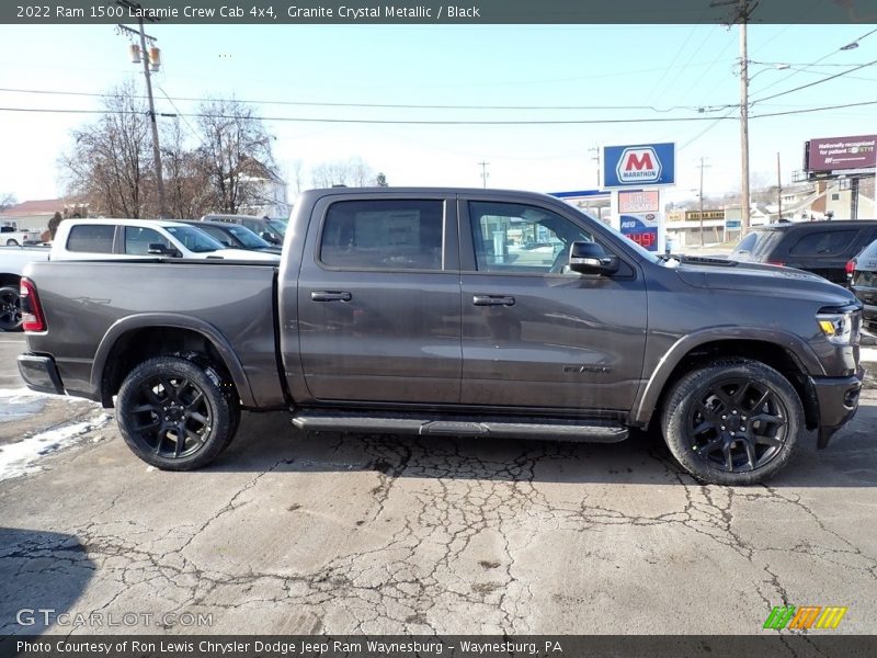 Granite Crystal Metallic / Black 2022 Ram 1500 Laramie Crew Cab 4x4