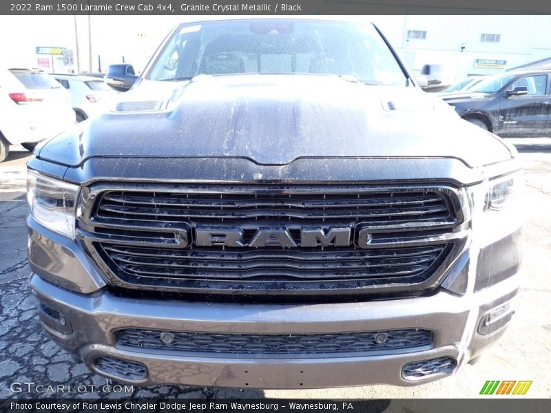 Granite Crystal Metallic / Black 2022 Ram 1500 Laramie Crew Cab 4x4