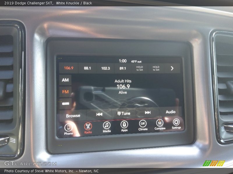 White Knuckle / Black 2019 Dodge Challenger SXT