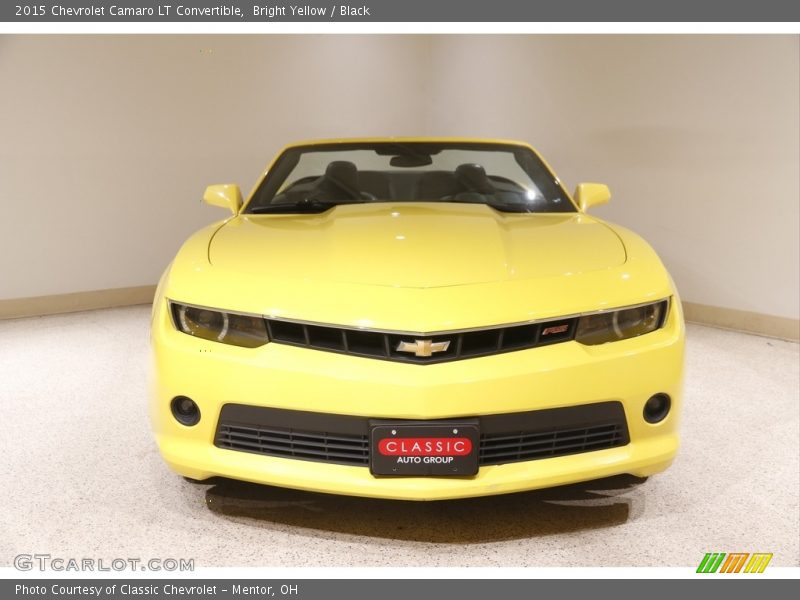 Bright Yellow / Black 2015 Chevrolet Camaro LT Convertible