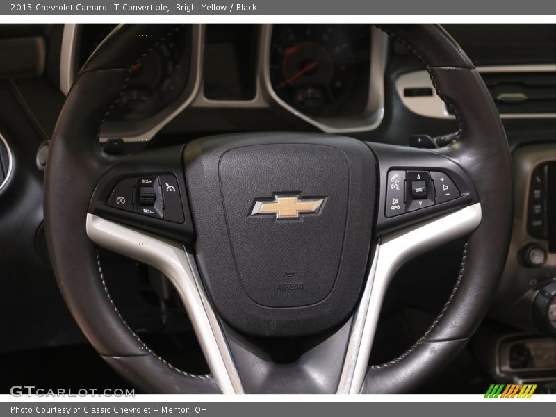 Bright Yellow / Black 2015 Chevrolet Camaro LT Convertible