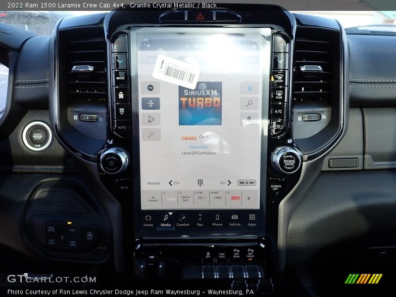 Granite Crystal Metallic / Black 2022 Ram 1500 Laramie Crew Cab 4x4
