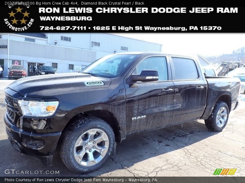 Diamond Black Crystal Pearl / Black 2022 Ram 1500 Big Horn Crew Cab 4x4