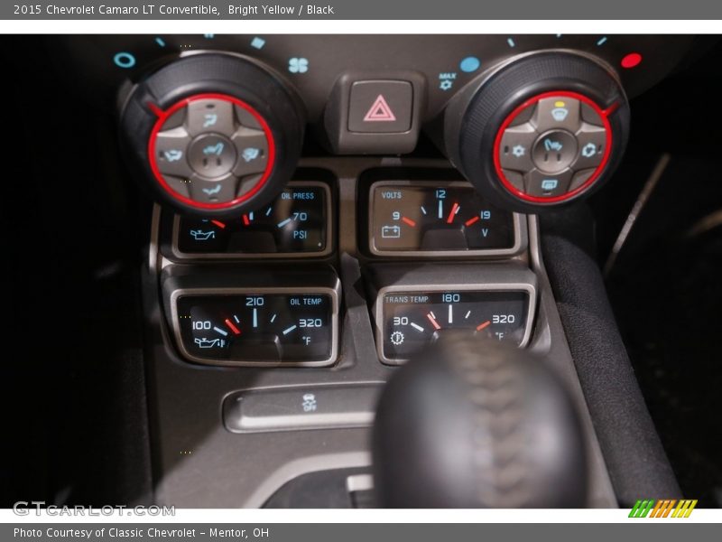 Bright Yellow / Black 2015 Chevrolet Camaro LT Convertible