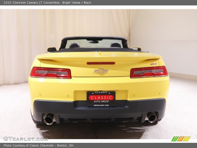 Bright Yellow / Black 2015 Chevrolet Camaro LT Convertible