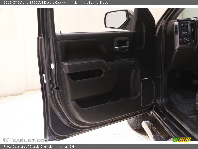 Iridium Metallic / Jet Black 2015 GMC Sierra 1500 SLE Double Cab 4x4