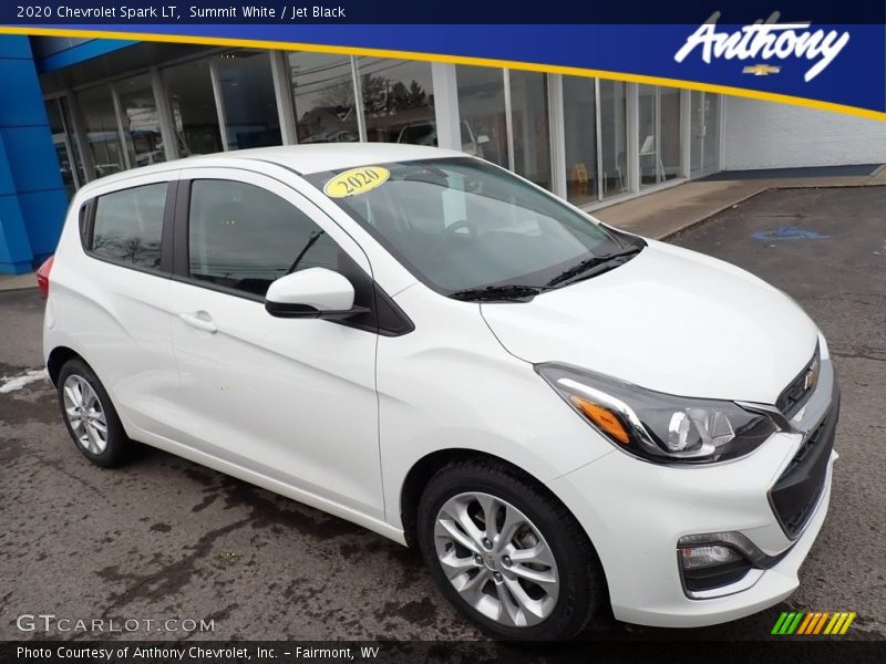 Summit White / Jet Black 2020 Chevrolet Spark LT
