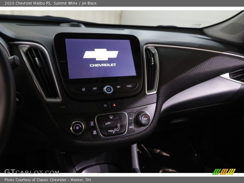 Summit White / Jet Black 2020 Chevrolet Malibu RS
