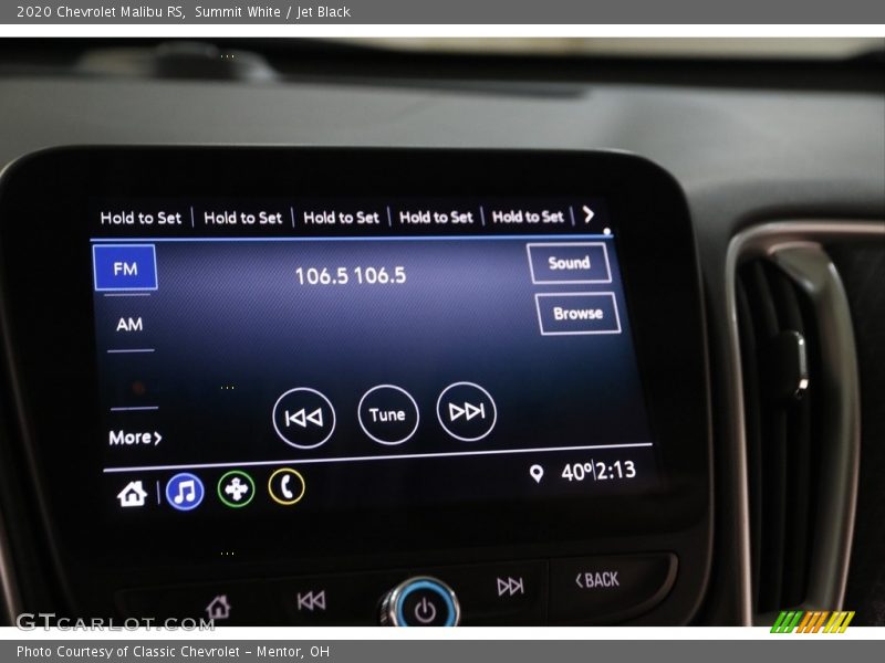 Summit White / Jet Black 2020 Chevrolet Malibu RS