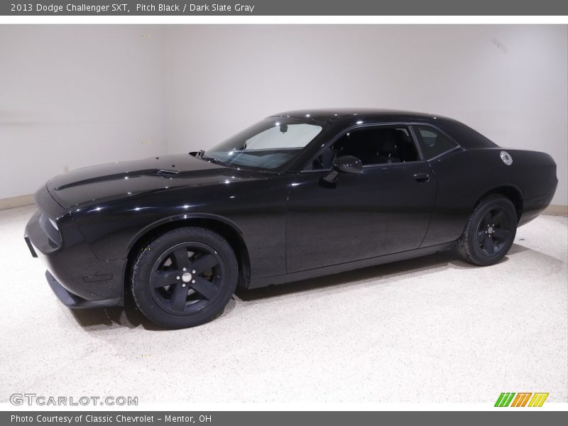 Pitch Black / Dark Slate Gray 2013 Dodge Challenger SXT